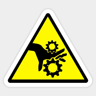 Pinch Point Hazard Sticker